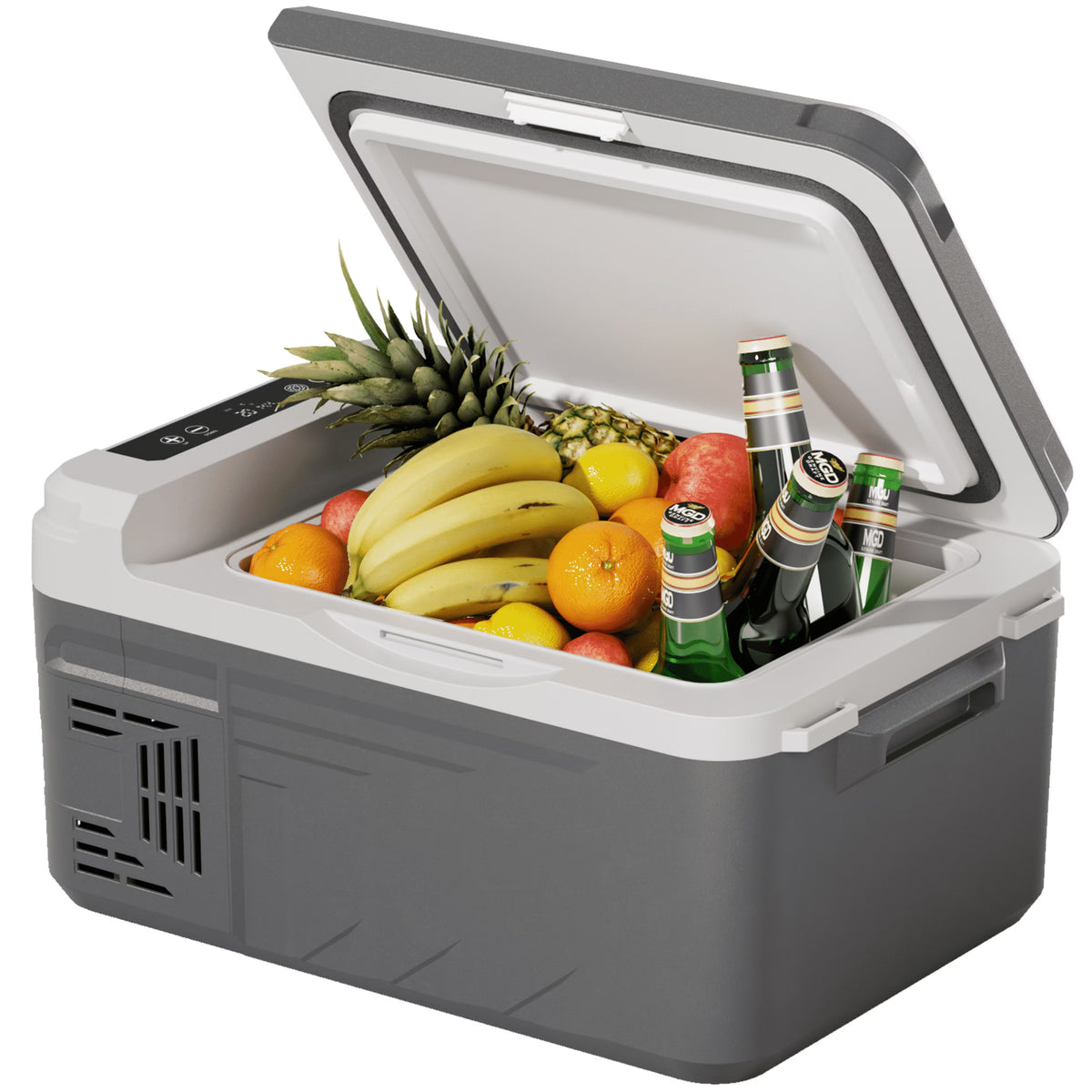 Simzlife 12 Volt Refrigerator, 11 Quart (10L) Car Fridge with APP Control, Car Refrigerator -4�H~68�H, Portable Freezer for RV, Camping, Travel