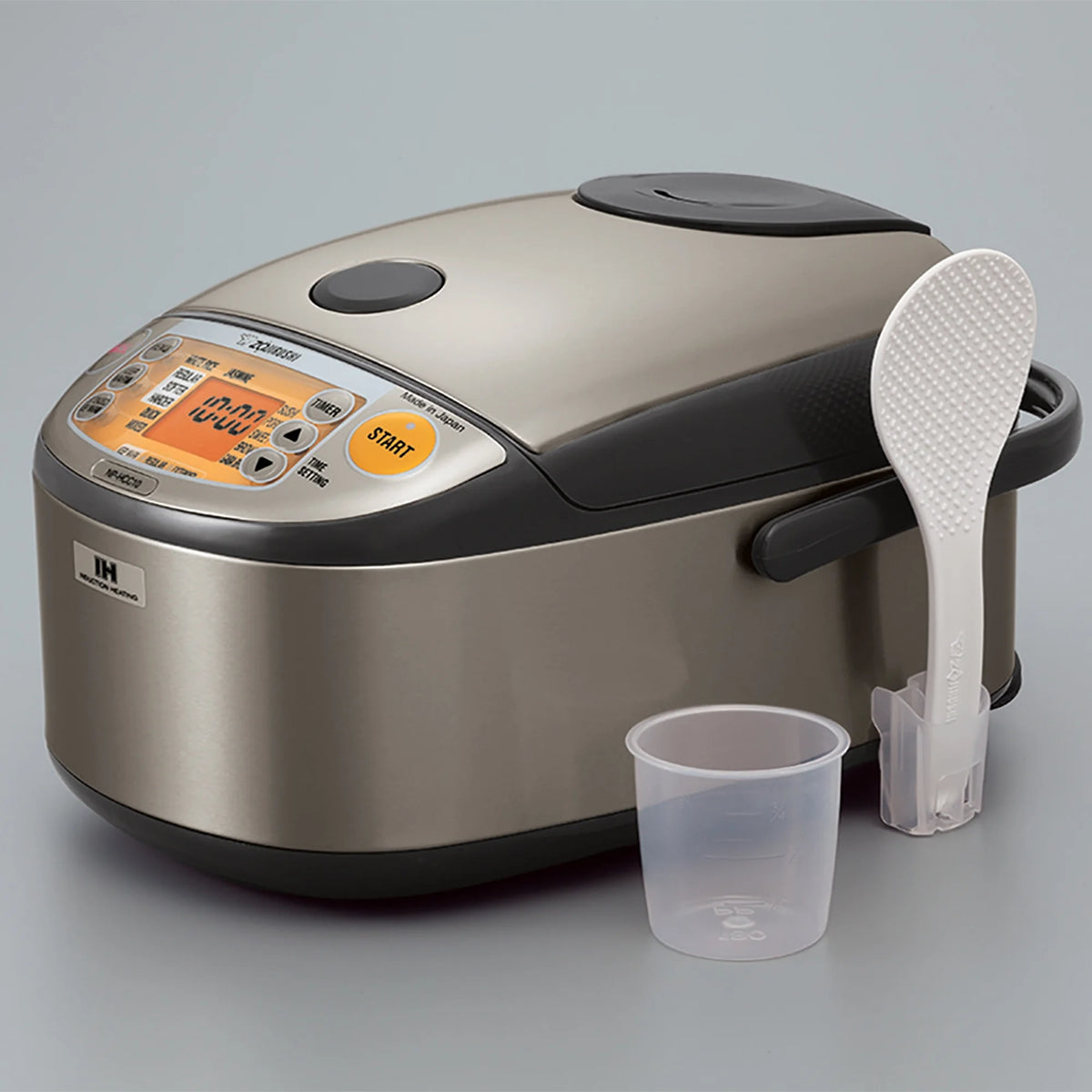 Zojirushi NP-HCC10XH Induction Heating System Rice Cooker and Warmer (5.5-Cup/ Dark Gray)