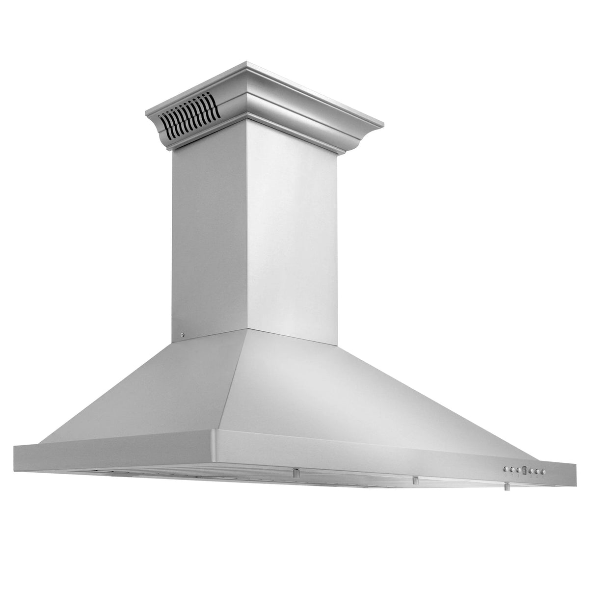 ZLINE 36 in. Wall Mount Range Hood in Stainless Steel with Crown Molding (KBCRN-36)