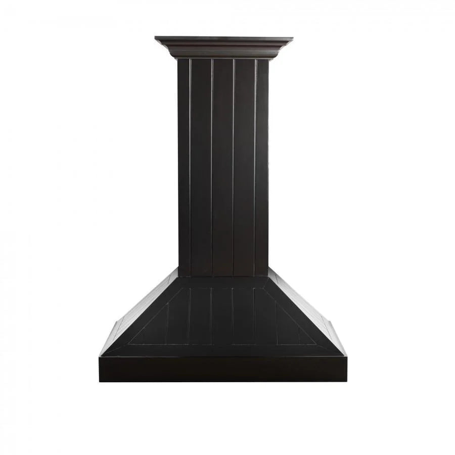 ZLINE 30 in. Wooden Wall Mount Range Hood in Black - Includes Motor (KPCC-30)