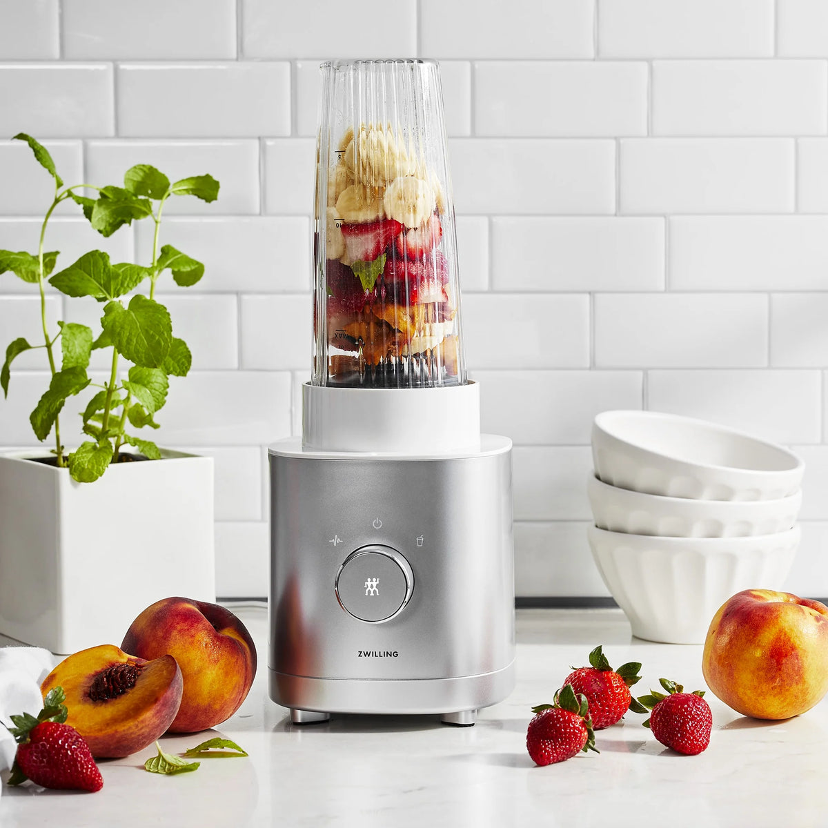 ZWILLING Enfinigy 20-oz. Personal Blender, Smoothie Blender, Silver