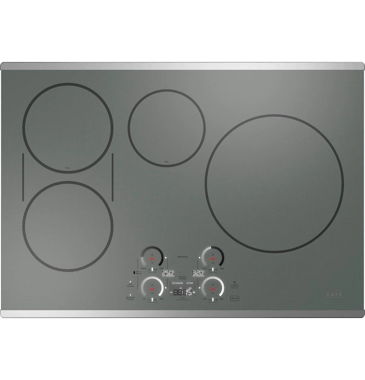 Cafe Chp9030 30" Wide 4 Burner Induction Cooktop - Stainless Steel