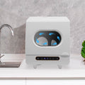 1200W Portable White Countertop Dishwasher Compact Dishwasher 5 Washing Programs
