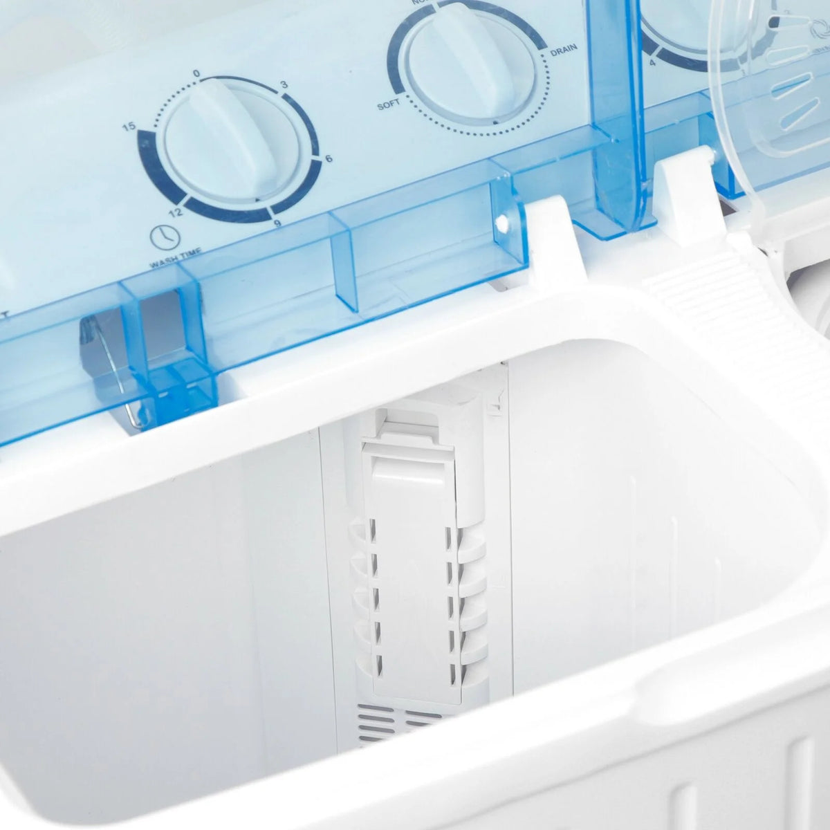 Wash Machine 17.6LBS Mini Compact Twin Tub Laundry Washer Spin Dryer Save Time