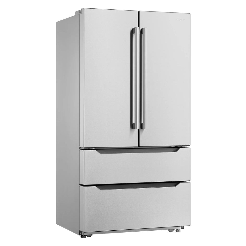 Cosmo 22.5 cu. ft. 4-Door Counter-Depth French Door Stainless Steel Refrigerator