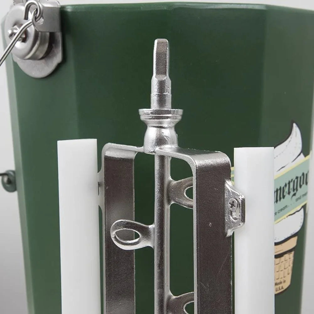 Immergood Amish Made Hand Crank Home Made Ice Cream Freezer Maker, 6 Quart