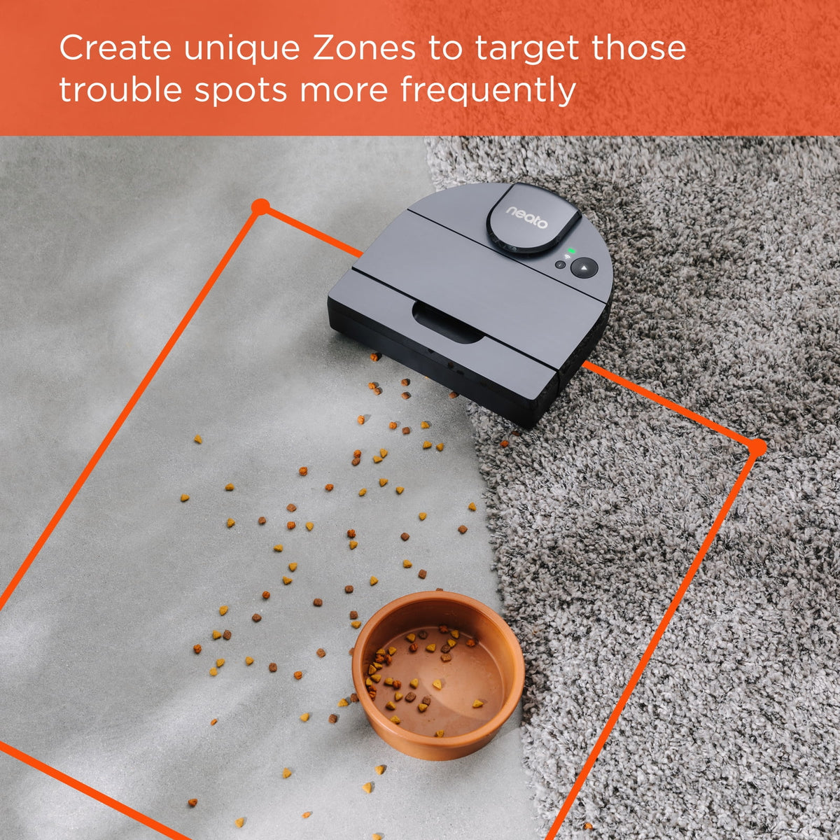 Open Box Neato D10 Intelligent Robot Vacuum Wi-Fi Connected with LIDAR Navigation in Silver