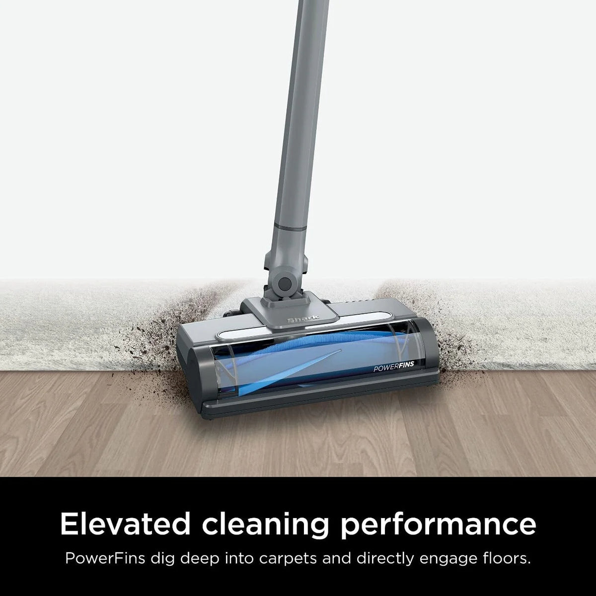 Pre-Owned Shark WS642 WANDVAC System Pet Ultra-Lightweight Cordless Stick Vacuum with PowerFins Brushroll & Charging Dock - Steel Grey