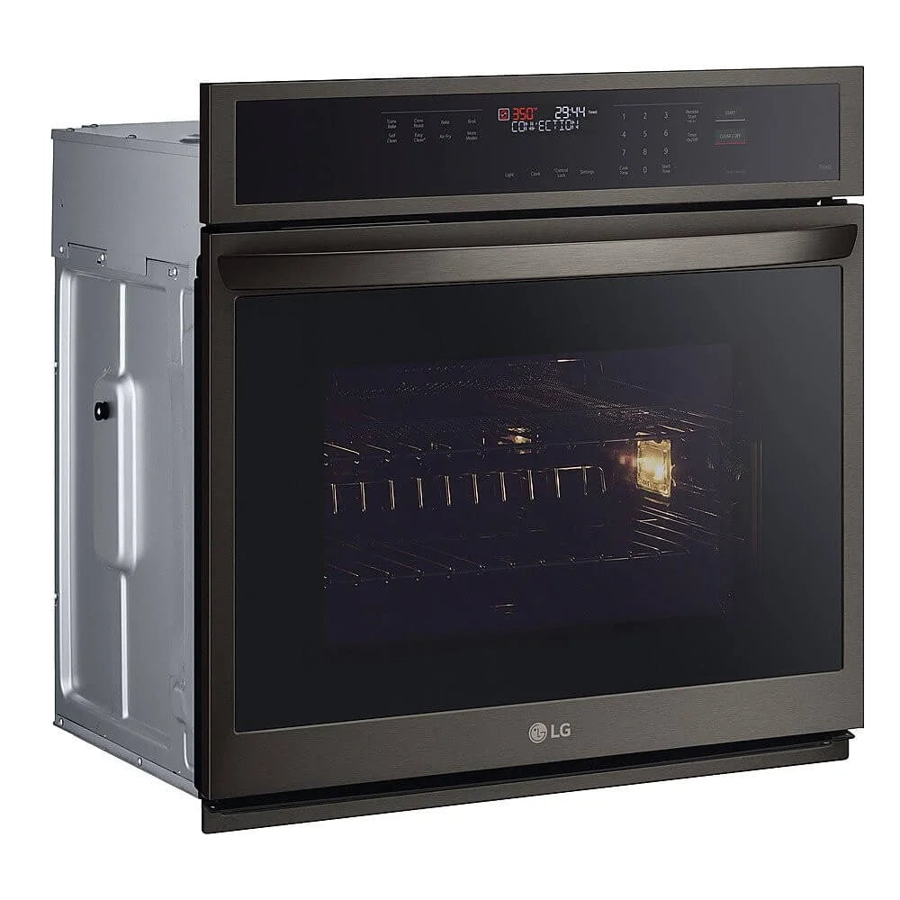 LG WSEP4723D 30 inch Black Stainless Steel Single Electric Wall Oven