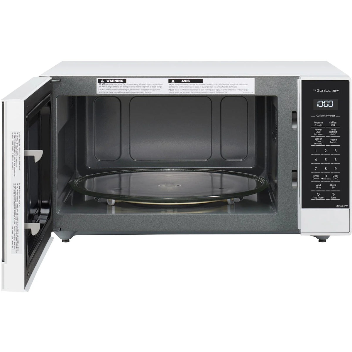 Panasonic 1.6-cu. ft. 1250W Countertop Microwave with Inverter Technology, Black NN-SN74PB