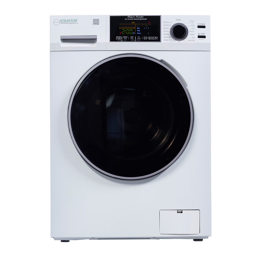 Equator Digital Compact 110V Vented/Ventless 18 lbs Combo Washer Dryer white