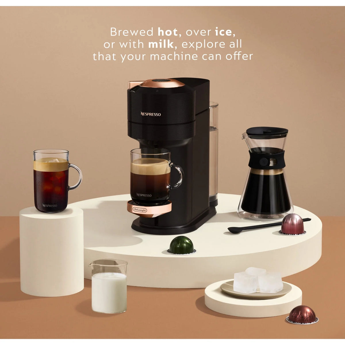 Nespresso Vertuo New Next Coffee and Espresso Maker by DeLonghi, Dark Gray, Single-Serve Brewers