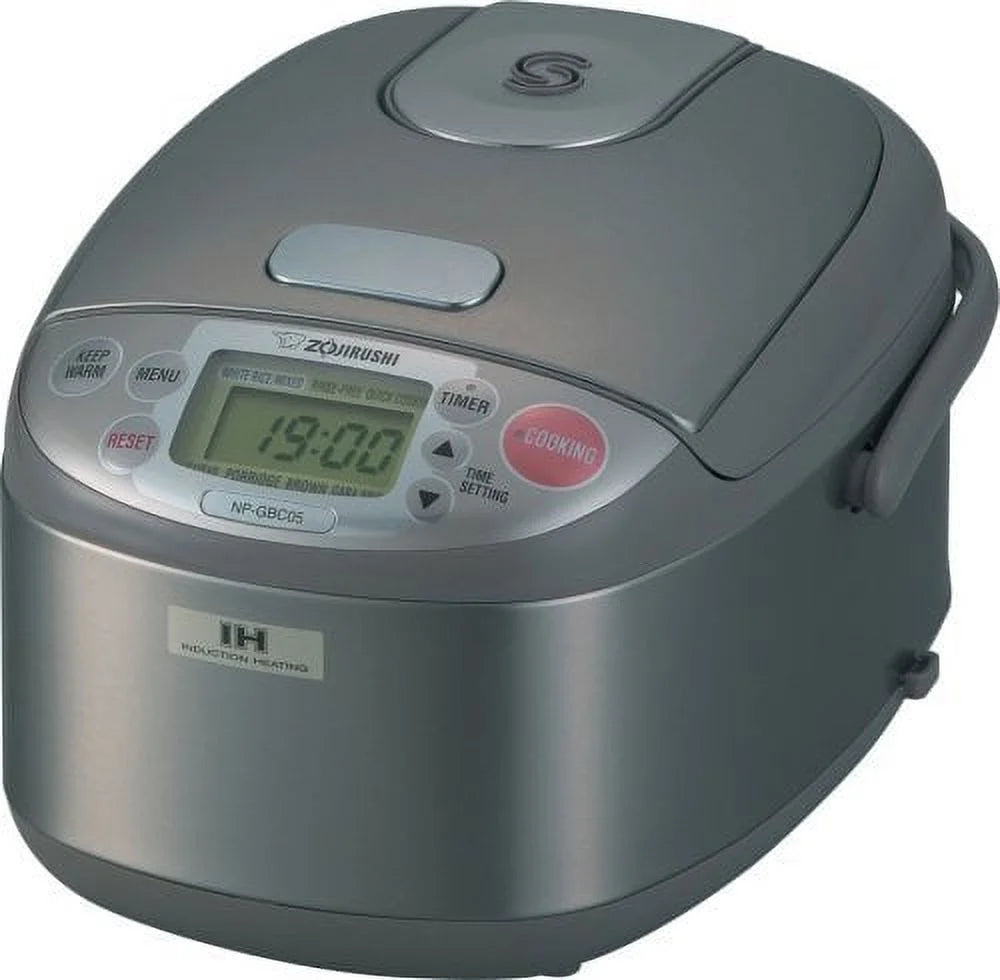 Zojirushi NP-GBC05 3-Cup Electric Rice Cooker, Stainless Steel - Induction Heating System