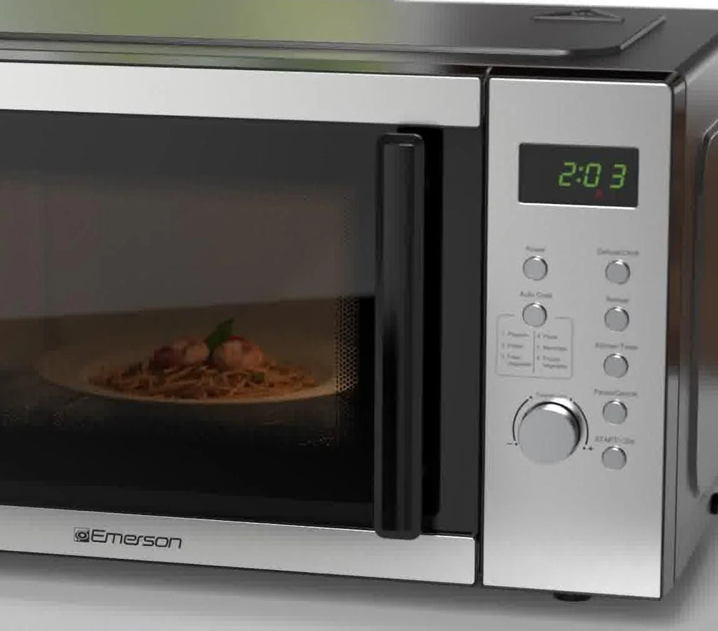 Emerson 0.9 Cu Ft, 900W Digital Control Countertop Microwave Oven, Stainless Steel - MW9005SS