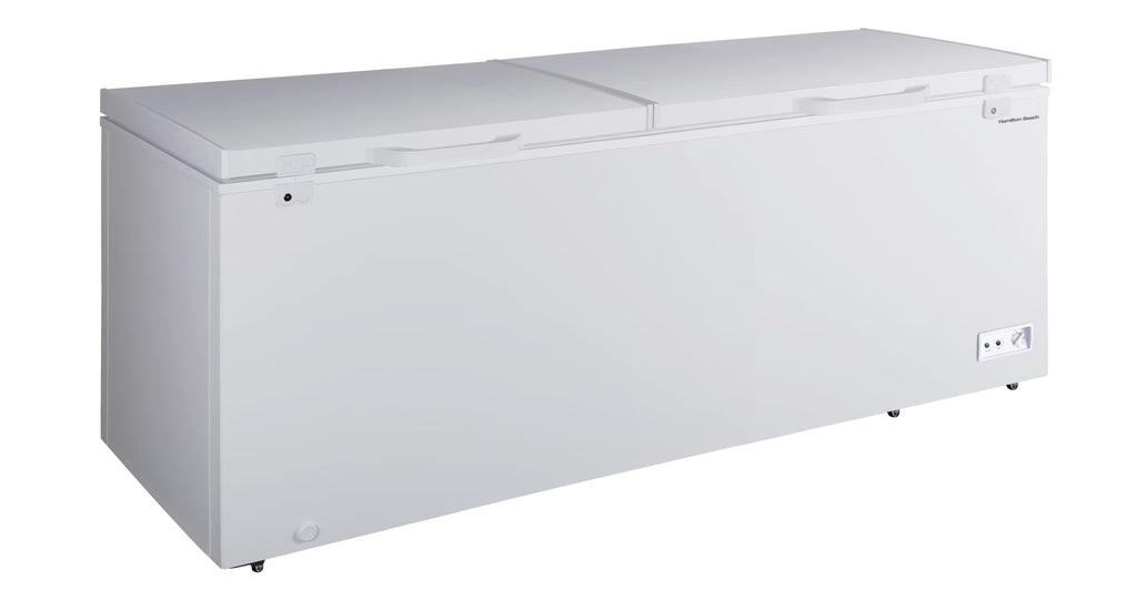 Hamilton Beach 25 Cu. Ft. Chest Freezer, 2 Doors, Garage Ready, White