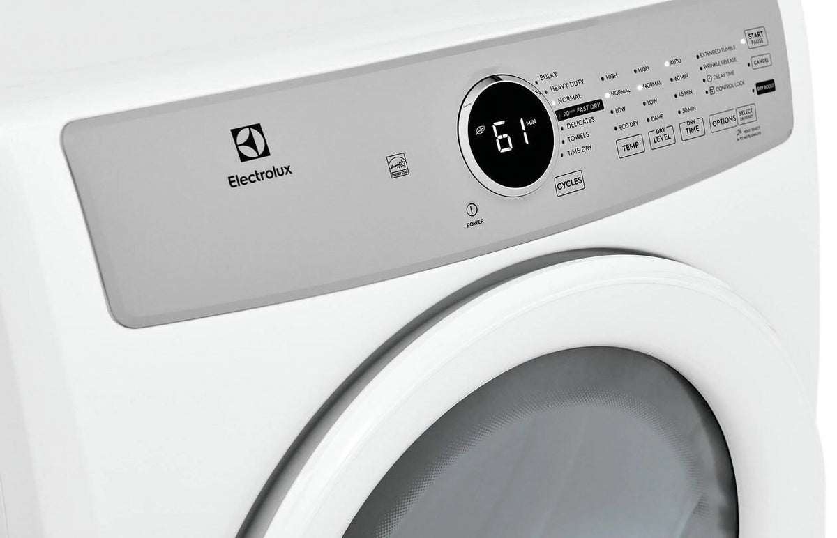 Frigidaire Dryer,Electric,8 cu ft.,White ELFE7337AW