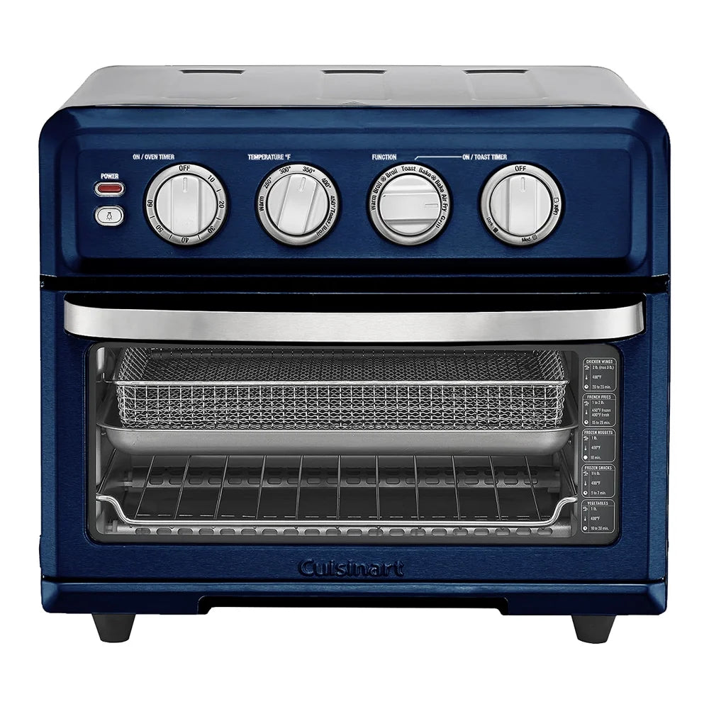 Cuisinart TOA-70NV AirFryer Toaster Oven with Grill, Navy Blue Bundle with 1 YR CPS Enhanced Protection Pack