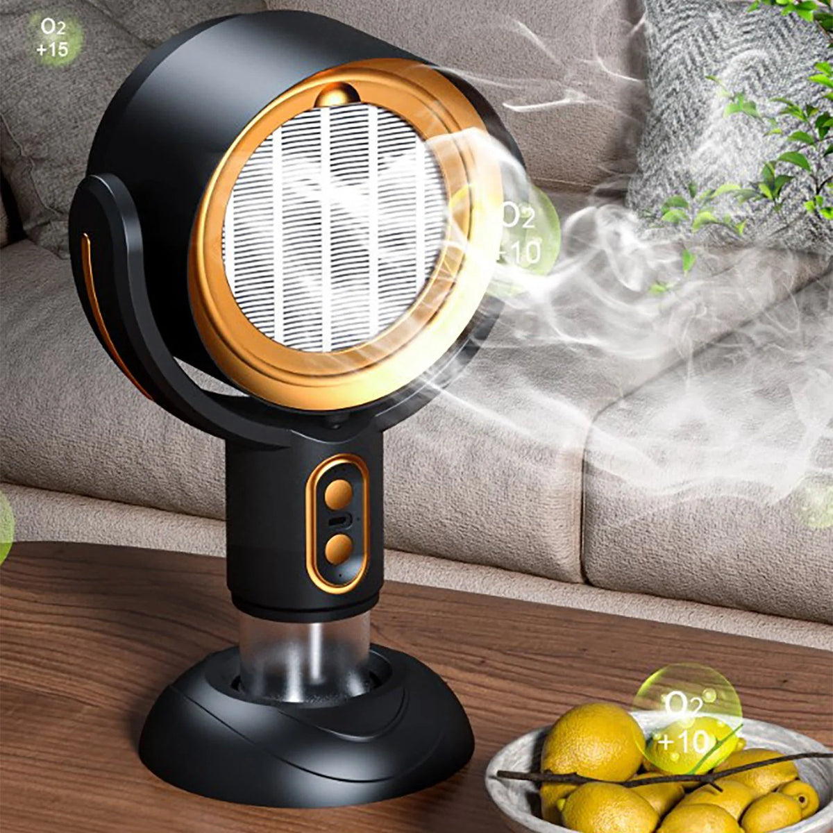 Portable Range Hood With Speed Exhaust Fan Detachable Filter Oil Collection Cup Tabletop Kitchen Range Hood (including 5 Filters And 5 Oil Filters)