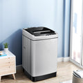 Gymax Capacity 11 lbs. Compact Full-Automatic Washing Machine Laundry Washer, Gray
