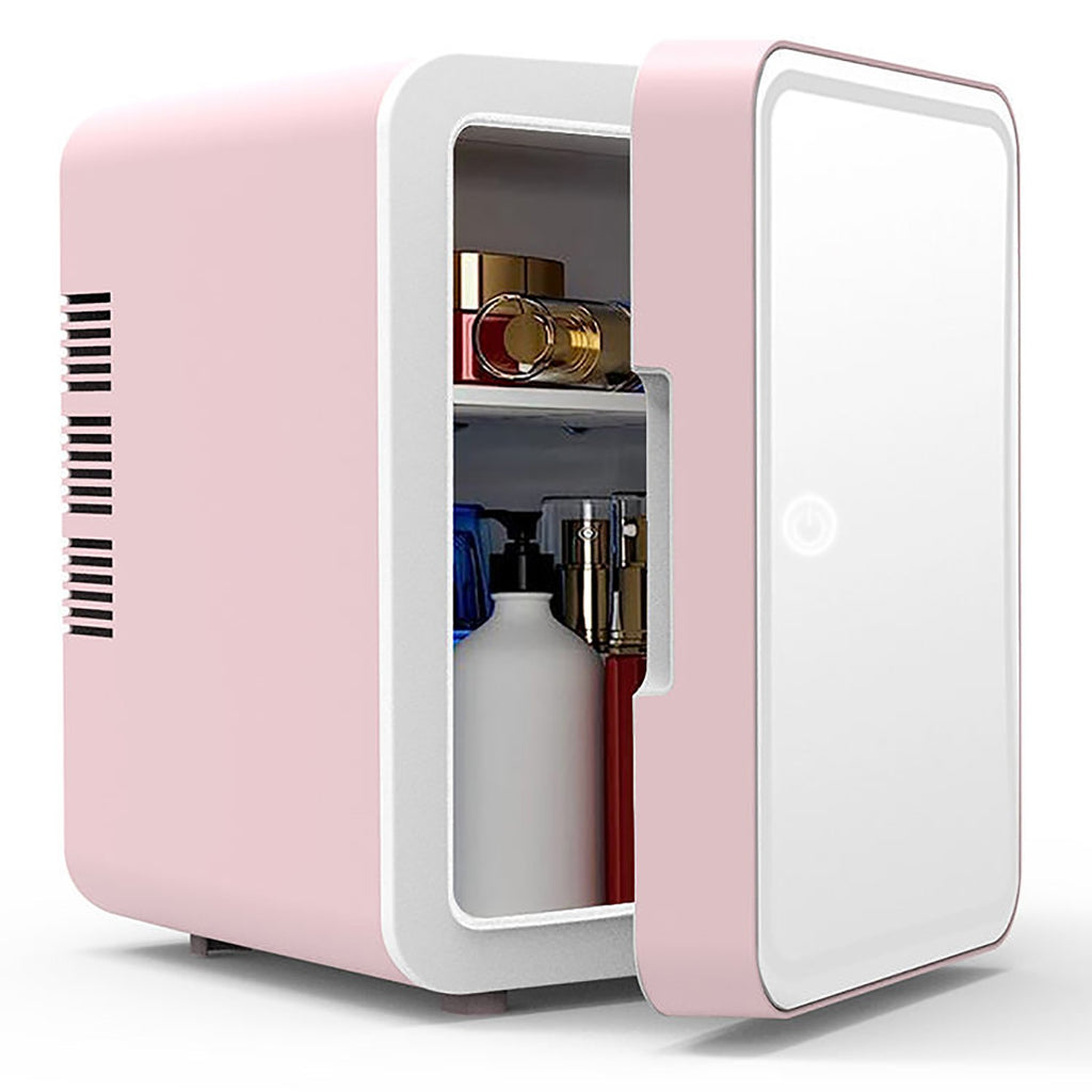 Car Refrigerator 6L Beauty M Irror LED Light Dormitory Mini Refrigerator Cosmetics Facial M Ask Refrigerator High-quality