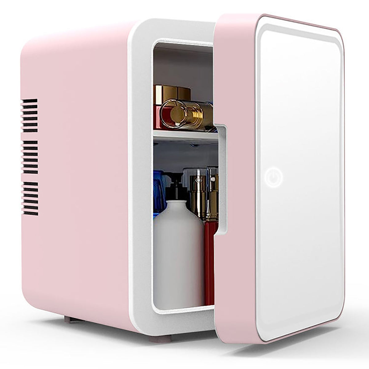 Car Refrigerator 6L Beauty M Irror LED Light Dormitory Mini Refrigerator Cosmetics Facial M Ask Refrigerator High-quality