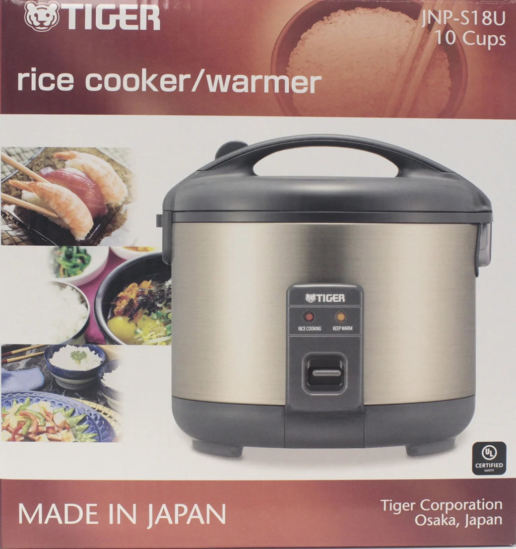 Tiger Rice Cooker/Warmer Stainless Steel 10 Cups