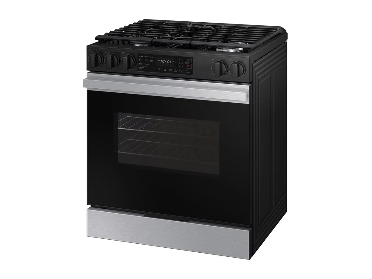 Samsung 6.0 Cubic Foot Gas Slide In Range Self Clean NSG6DG8100SR