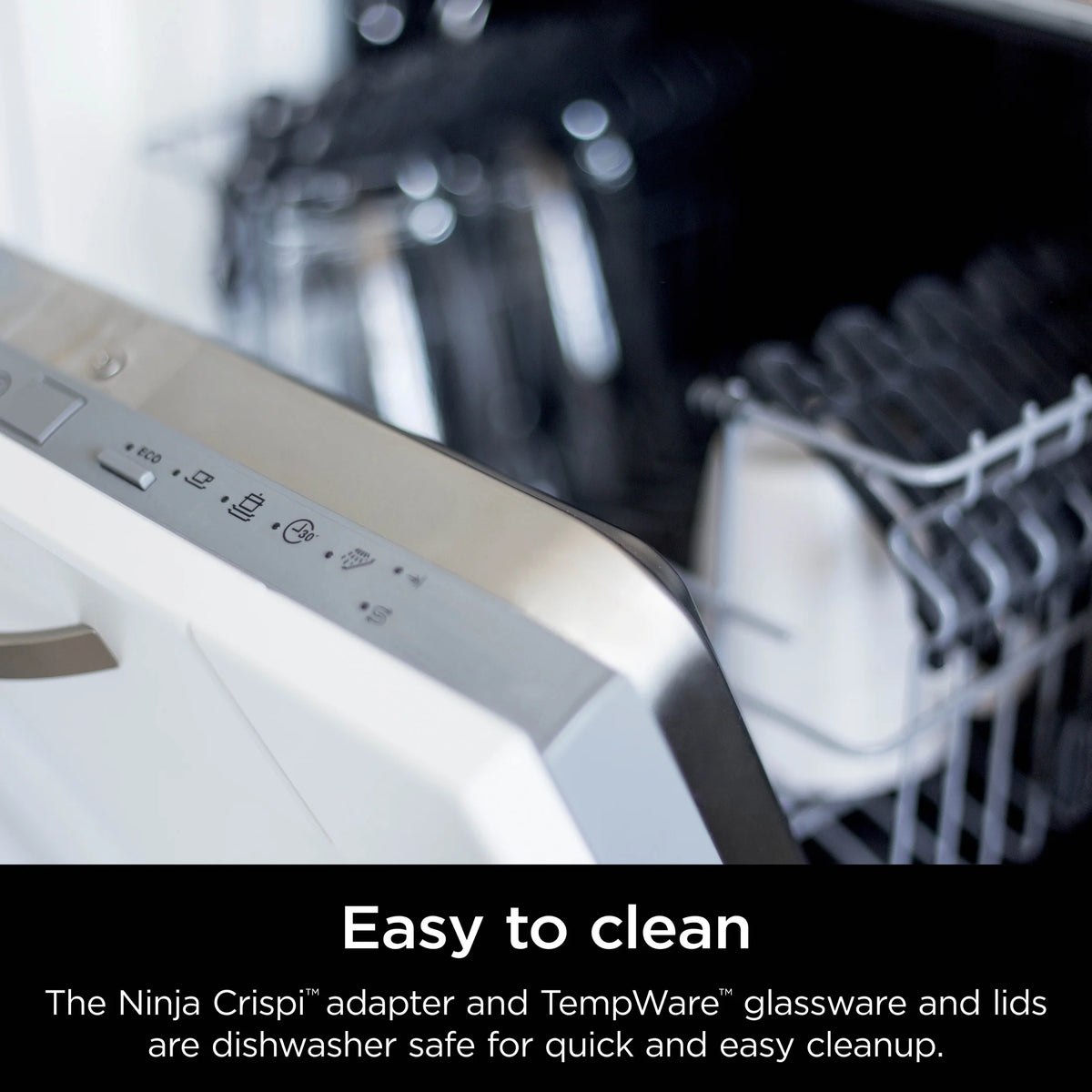 Ninja Crispi 3-in-1 Portable Glass Air Fryer Cooking System, 1500W, 4-Qt & 5-Cup TempWare Glass Containers with Storage Lids, Microwave, Freezer & Dishwasher Safe, White, FN100WH