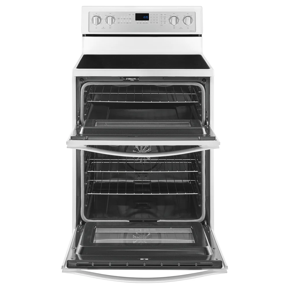 Whirlpool 30�� 6.7 cu ft Double Oven Gas Range in Stainless Steel