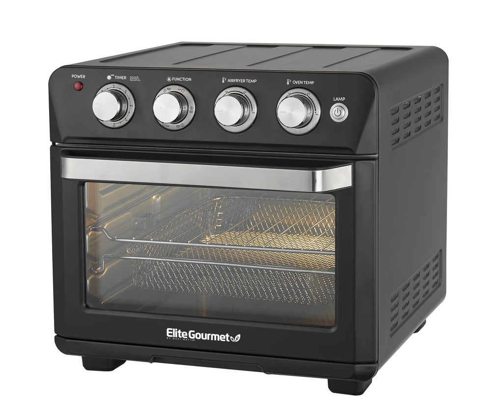 Elite Gourmet Deluxe 25L Air Fryer Oven (Black)
