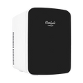 Cooluli Infinity Black 15 Liter Compact Portable Cooler Warmer Mini Fridge for Bedroom, Office, Dorm, Car - Great for Skincare & Cosmetics (110-240V/12V)