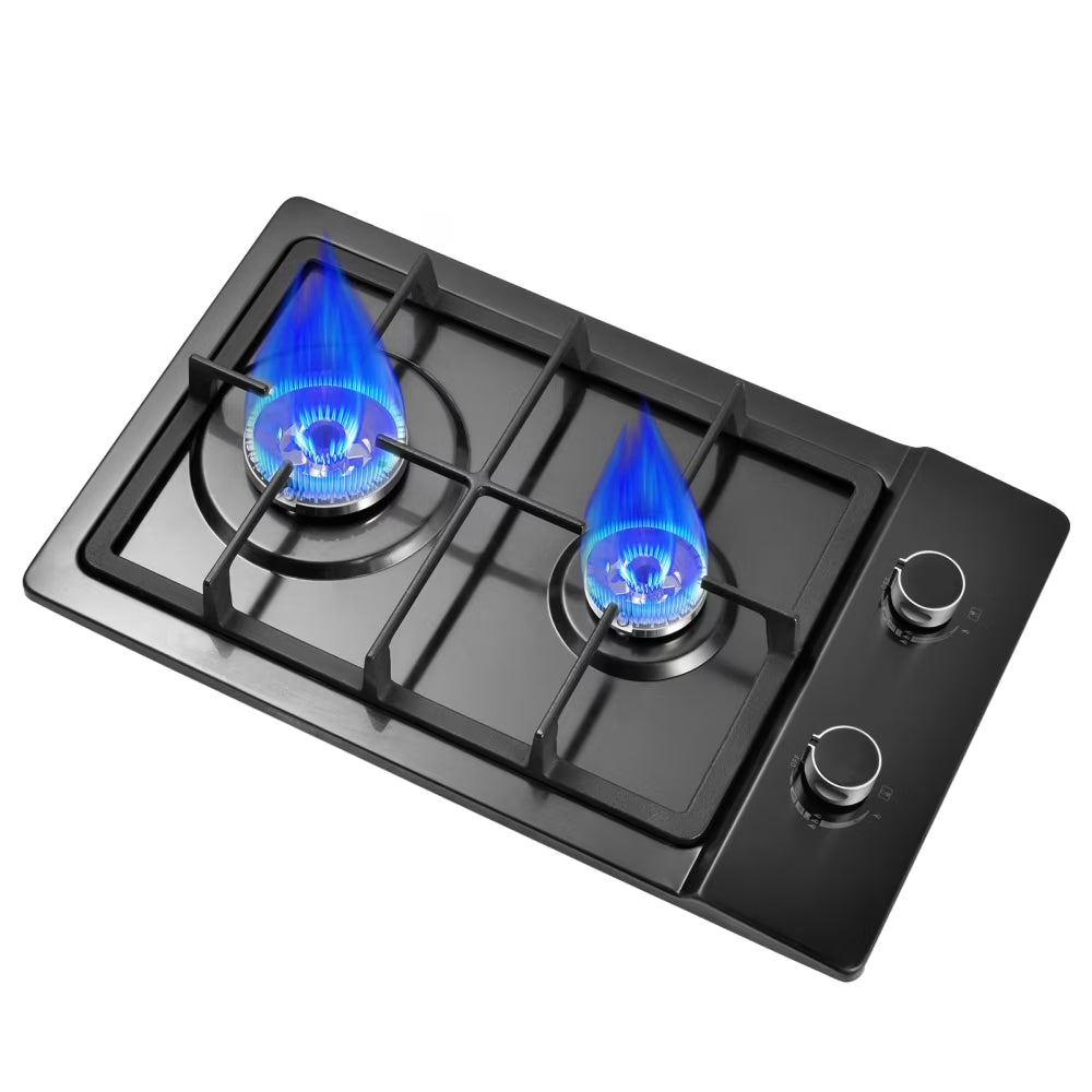 24 Inch Propane Stove Indoor, 4 Built in Thermocouple Protection Propane Cooktop with Powerful Built-in Burners, Multi-Function Tabletop Stove for Kitchen Cooking