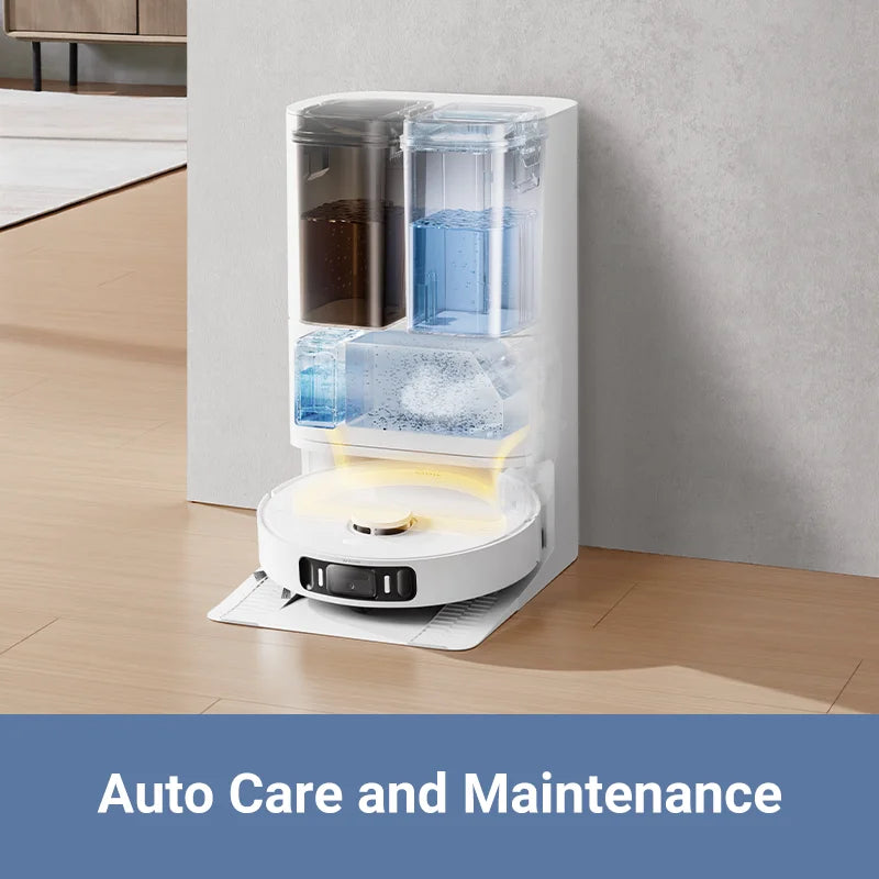 MOVA S20 Ultra Robot Vacuum Mop Cleaner,8.3KPa Suction,Hot Water Washing/Drying,Self Empty&Refilling