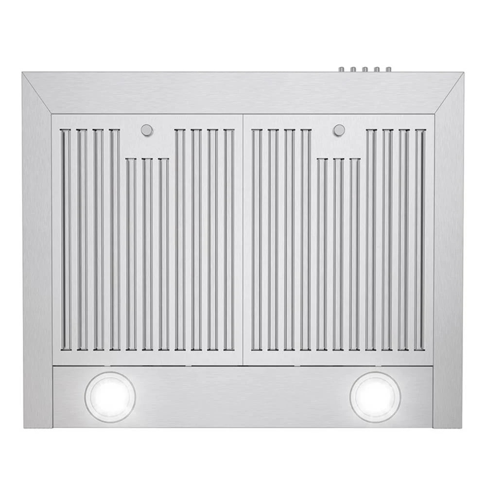 24 in. Ducted Wall Mount Range Hood in Stainless Steel with LED Lighting