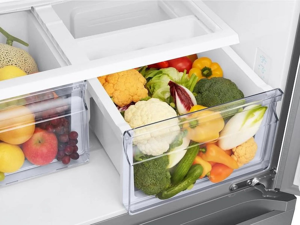 Samsung RF18A5101SR/AA 17.5 Cu. Ft. 3-Door French Door Counter Depth Smart Refrigerator with Twin Cooling Plus - Stainless Steel - NEW