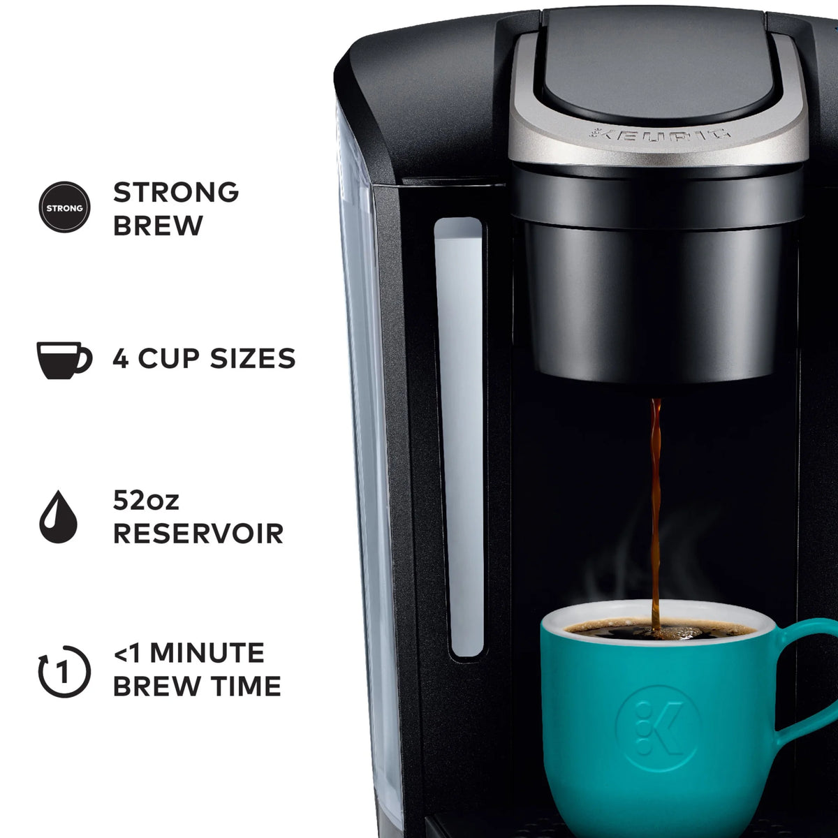 Keurig K-Select Single-Serve K-Cup Pod Coffee Maker, Matte White