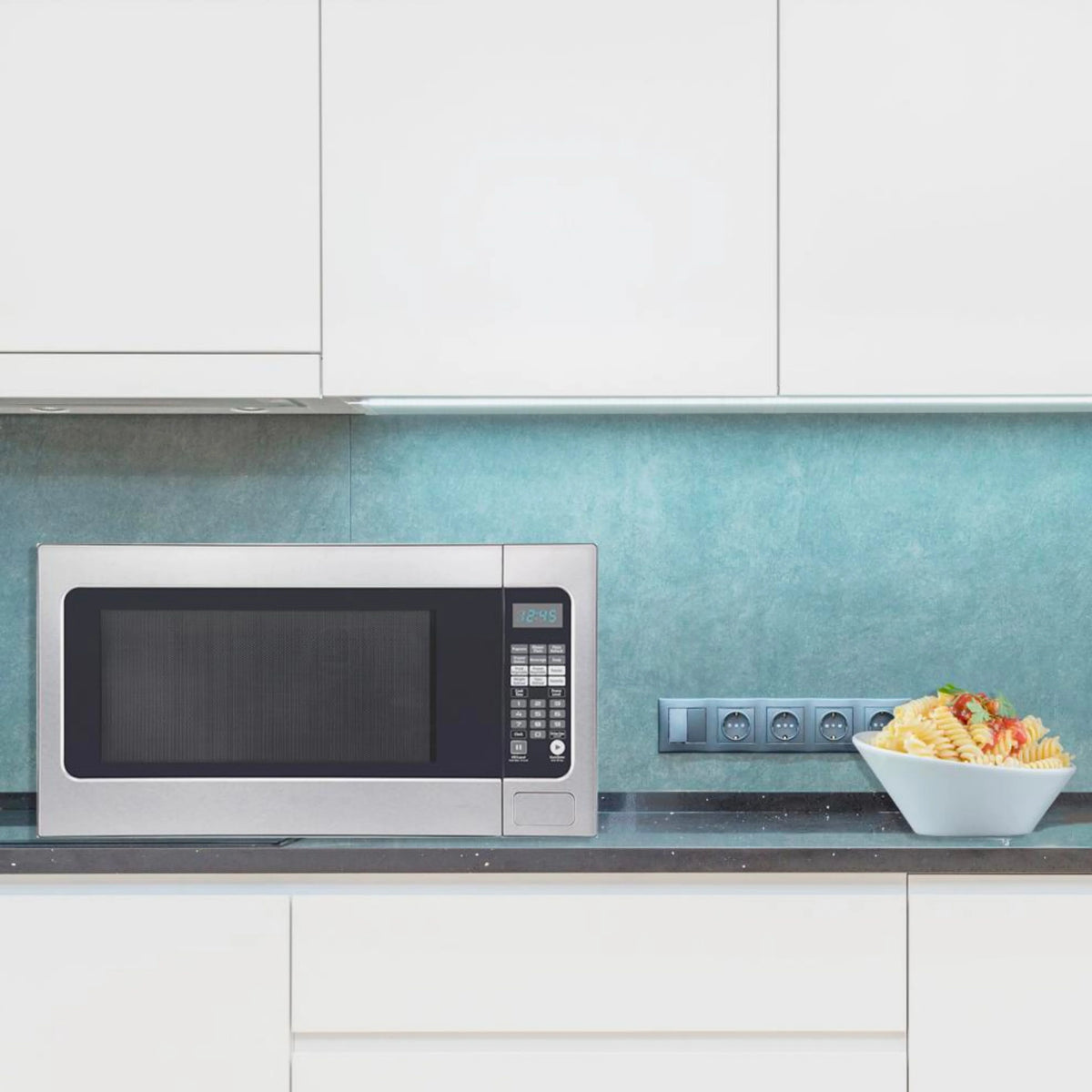 Impecca 2.2 Cu. Ft. Microwave Oven 1200W - Stainless Steel