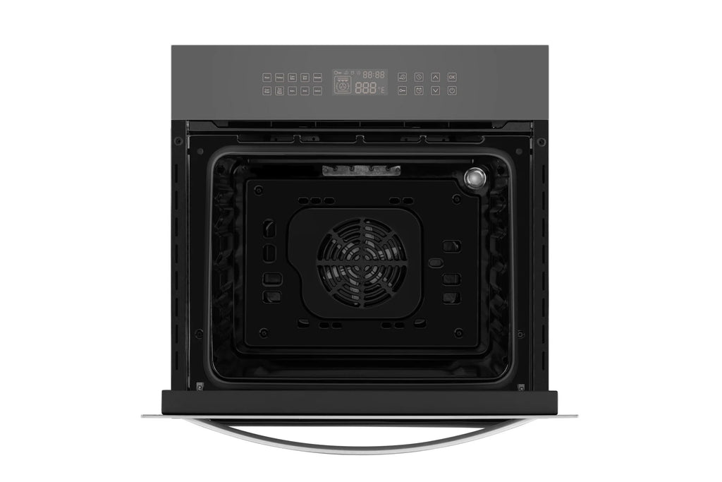 Empava 24 Inches Electric Built-in Convection Wall Oven with LED Display Touch in Stainless Steel