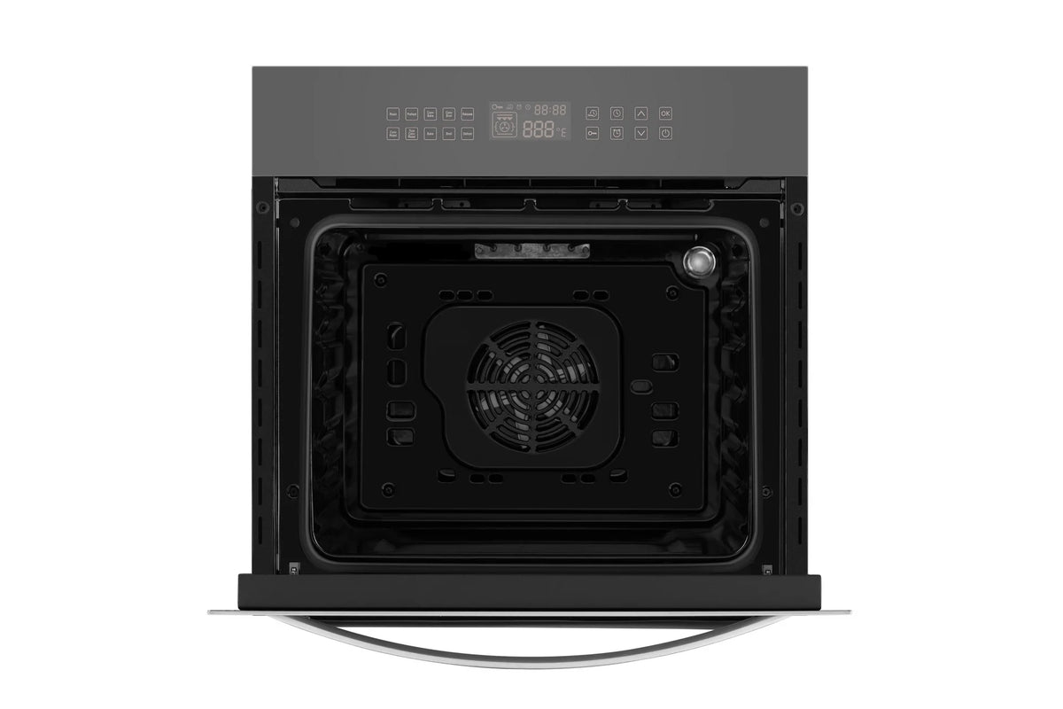 Empava 24 Inches Electric Built-in Convection Wall Oven with LED Display Touch in Stainless Steel