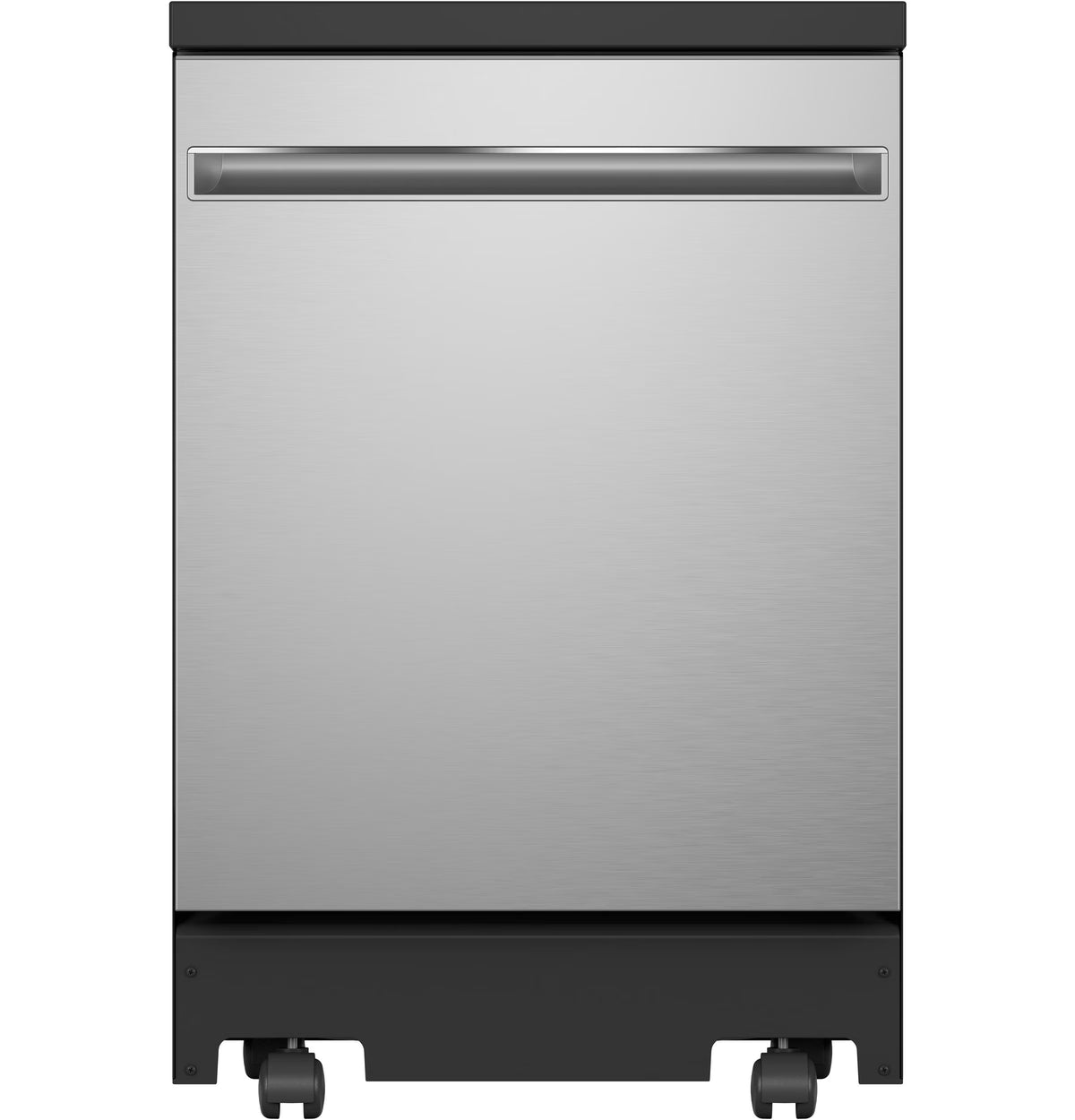 Ge Gpt225ssl 24" Wide 12 Place Setting Portable Top Control Dishwasher - Stainless Steel