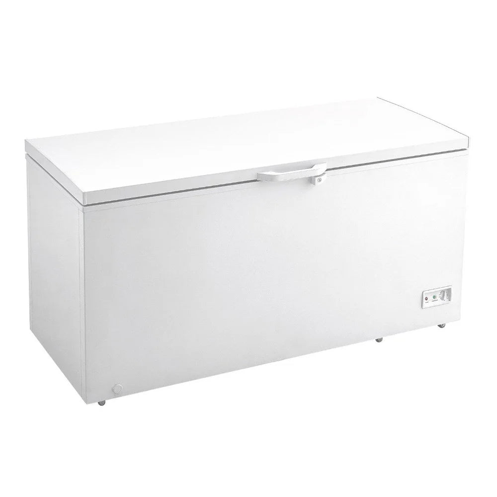 Choco Moon Large Capacity 14.5 Cu.ft Chest Freezer, 345L Storage, 4 Slide-Out Baskets, Lockable Lid, 8 Temp Control Levels, Energy-Efficient LED Lights, 6 Swivel Casters for Easy Mobility