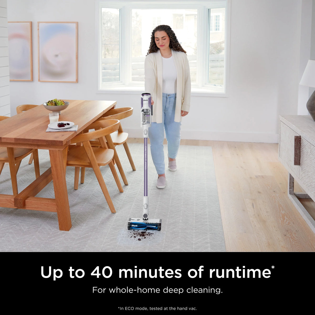 Shark Detect Clean & Auto Empty System, Cordless Stick Vacuum Cleaner- PowerFins Brushroll, LED Headlights