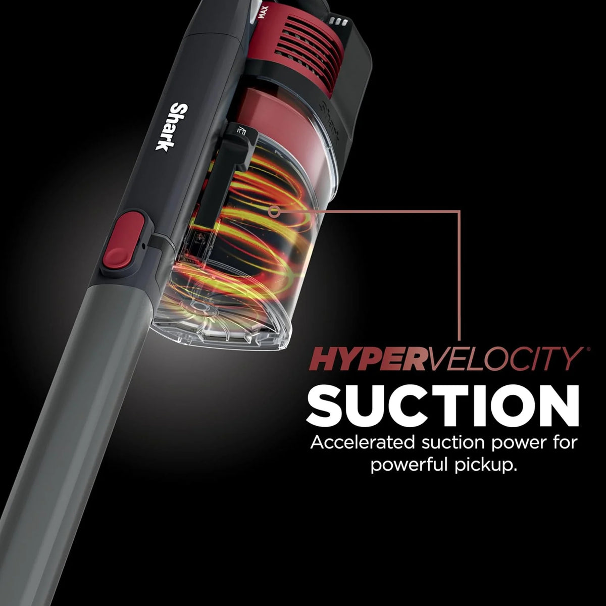 Restored Shark WZ250RD Pet Pro Cordless Stick Vacuum with PowerFins Brushroll, XL Capacity, Self-Cleaning BrushRoll, Red (Certified)(Refurbished)