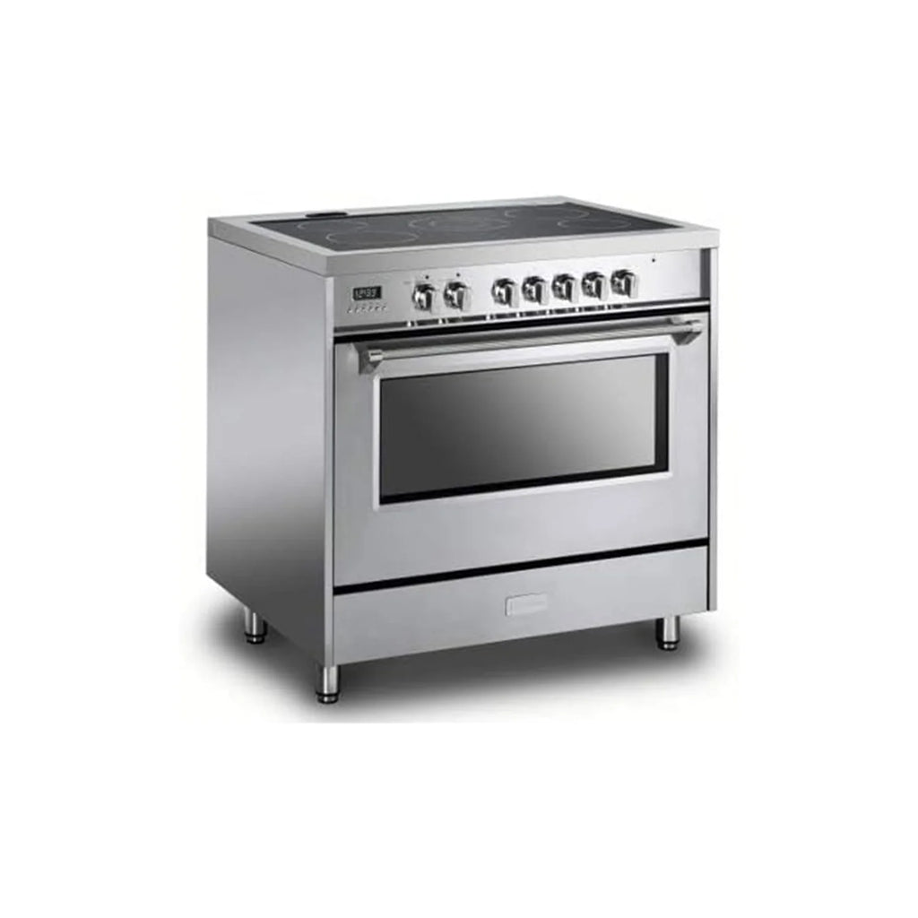 Roromall 36" Electric Range with 5 Heating Elements Convection Oven 4.3 Cu. Ft. Capacity, 7 Functions Professional Electric Range Oven with Smooth Glass Top, Stainless Steel