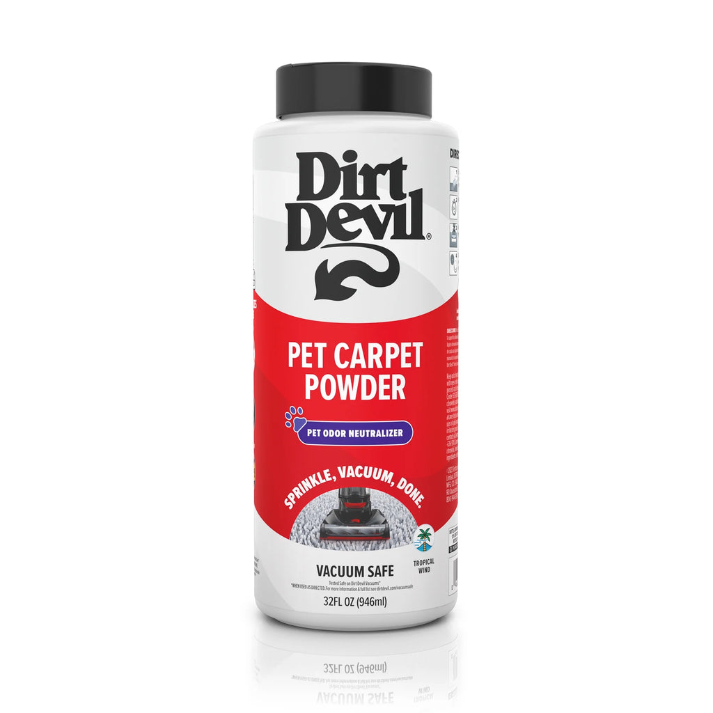 Dirt Devil Upright Vacuum, Multi-Surface Extended Reach, Bagless & Dirt Devil Pet Room Refresher Carpet Powder, 32oz