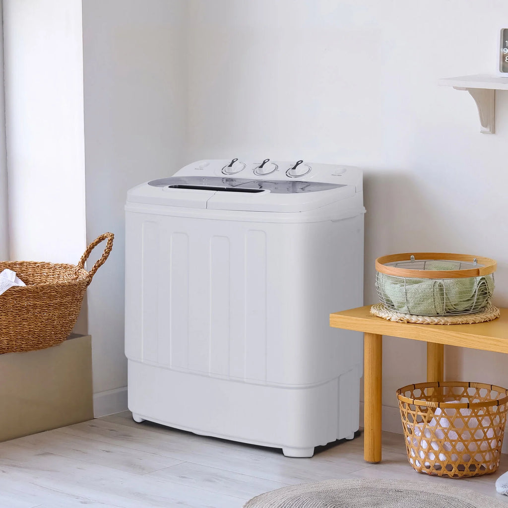 Twin Tub Washing Machine Fast Dryer & Efficient Spin Washer for Small Room