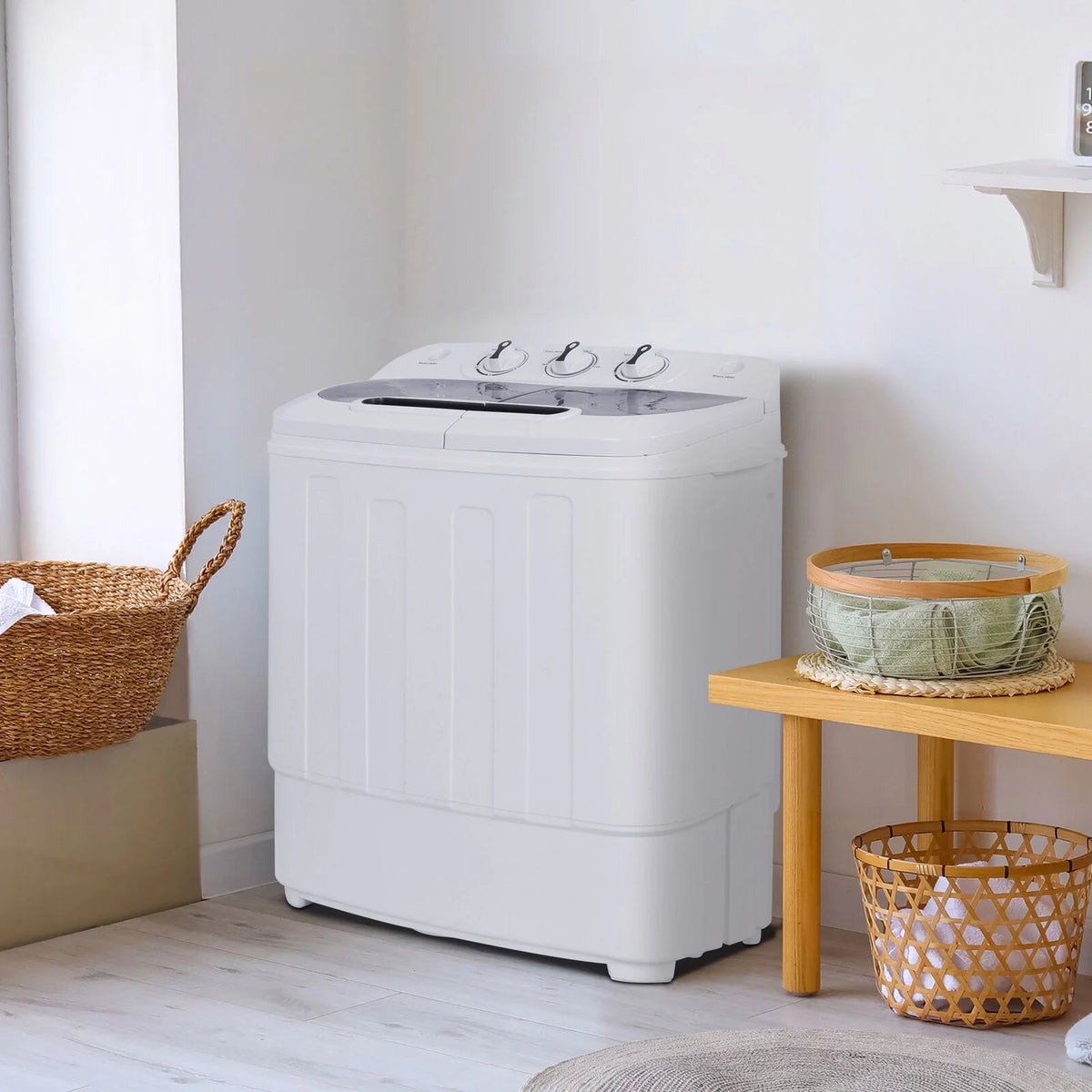 Twin Tub Washing Machine Fast Dryer & Efficient Spin Washer for Small Room