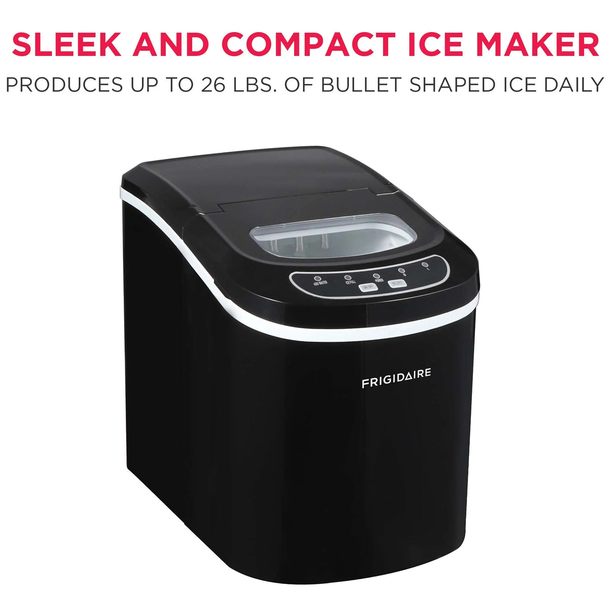Frigidaire 26 lb. Countertop Ice Maker (EFIC102), White