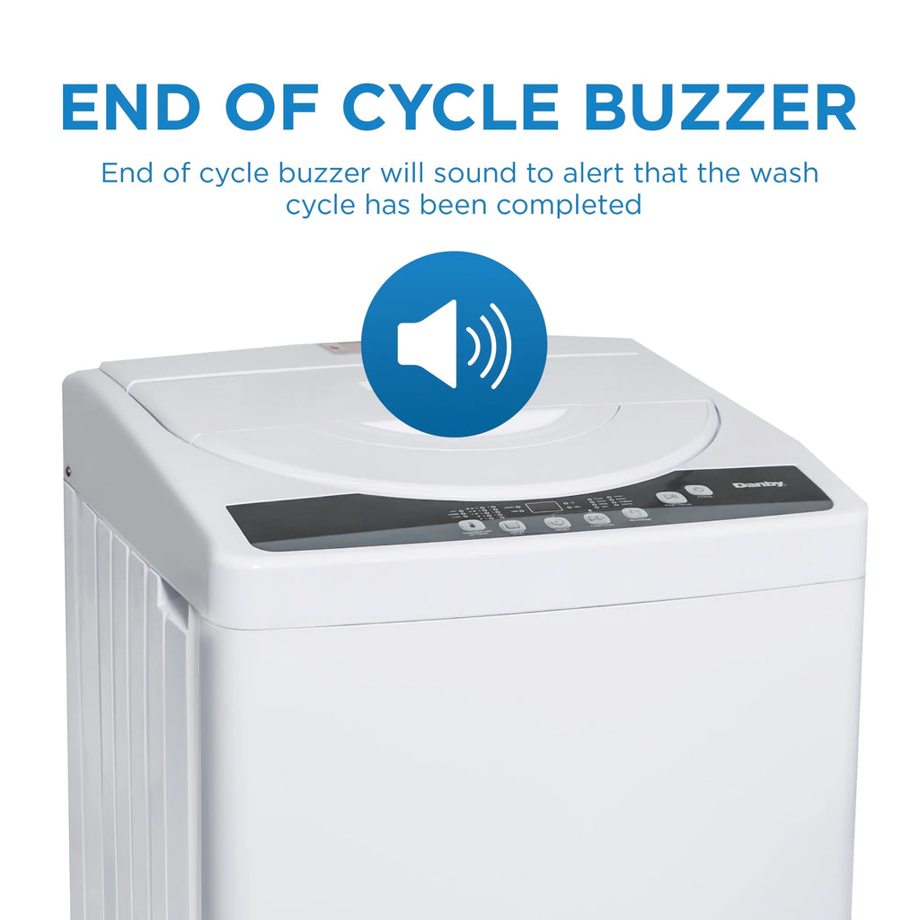 Danby DWM065A1WDB-6 1.8 cu. ft. Compact Top Load Washing Machine in White