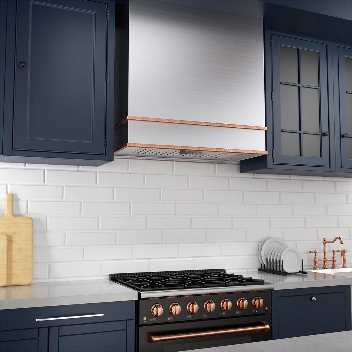 Akicon Range Hood 30 Inch, 600 CFM Ducted Vent Hood, Stainless Steel Box Kitchen Hood with 2 LED Lights, Removable Baffle Filters, Stove Hood Vent for Kitchen, 3 Speeds, Wall Mounted (AK-HS30HB-JBC)